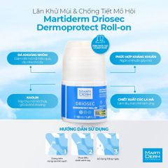 Lăn Khử Mùi Martiderm Driosec Dermoprotect Roll-On Chống Tiết Mồ Hôi 50ml
