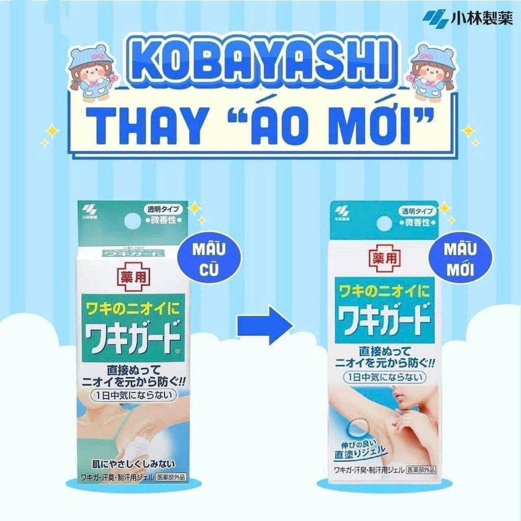 Gel Khử Mùi Vùng Nách Kobayashi 50gr