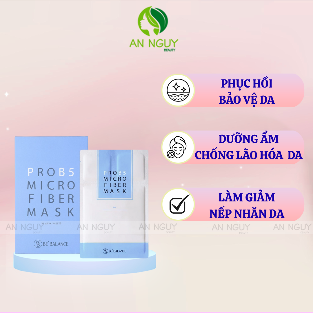 Mặt Nạ Vải Vi Sợi  3 In 1 Be’Balance Pro B5 Micro Fiber Mask 30g