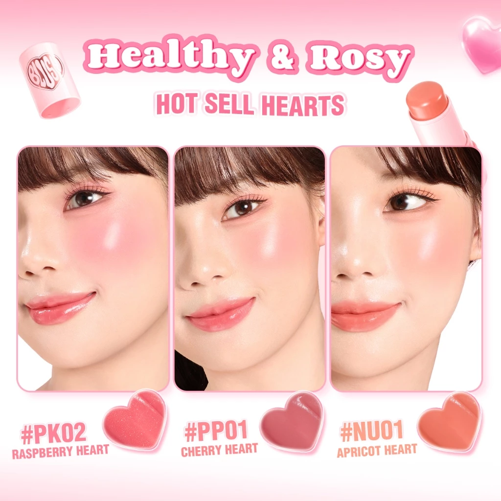 Má Hồng Kem Pinkflash Dewy Blush Stick Màu Chuẩn Tạo Hiệu Ứng Tự Nhiên 3.5g