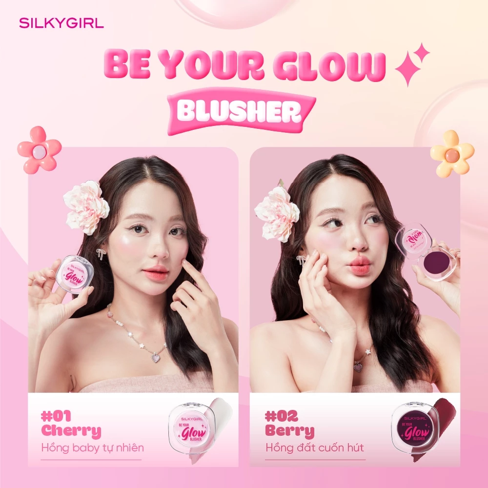 Má Hồng Thạch Silkygirl Be Your Glow Blusher Hiệu Ứng Má Hồng Tự Nhiên 4g