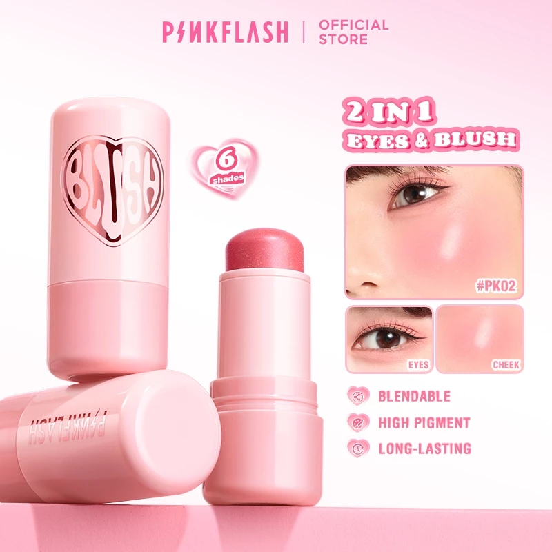 Má Hồng Kem Pinkflash Dewy Blush Stick Màu Chuẩn Tạo Hiệu Ứng Tự Nhiên 3.5g