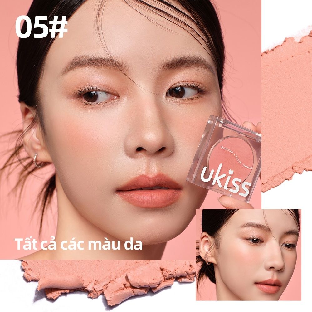 Má Hồng Kem Ukiss Temp Code Mousse Cream Blush 3.2g