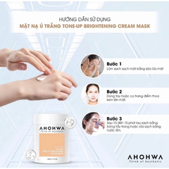 Mặt Nạ Ủ Trắng Dạng Kem Ahohwa First Solution Tone-Up Brightening Cream Mask Dưỡng Sáng, Mờ Thâm 20g