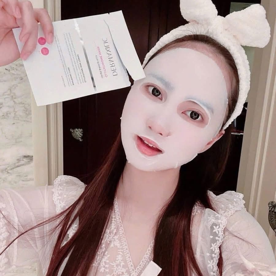 Mặt Nạ Dermaxilic Glutathione Mask Dướng Trắng Da, Chống Lão Hóa 25ml