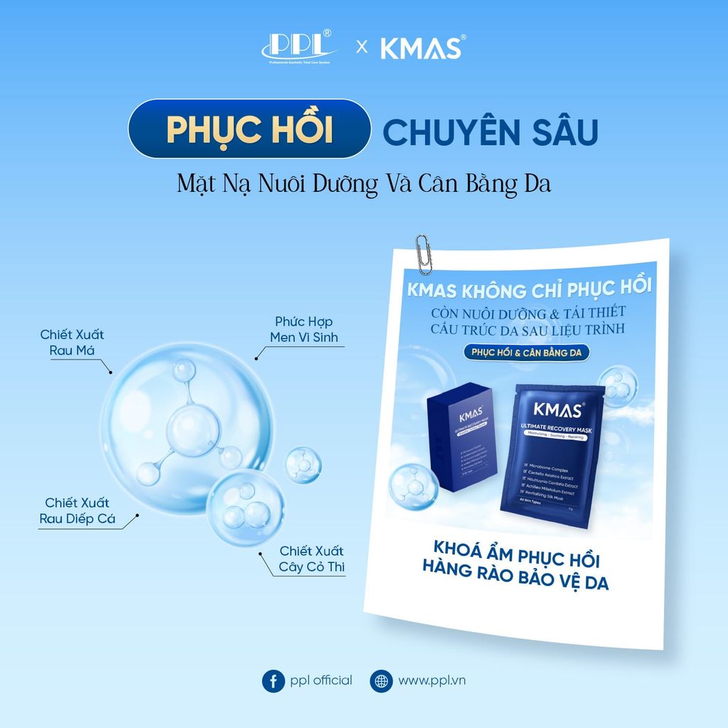 Mặt Nạ KMAS Ultimate Recovery Mask Dưỡng Ẩm, Làm Dịu Phục Hồi Da 30g