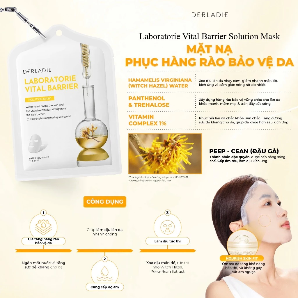 Mặt Nạ Derladie Laboratorie Vital Solution Mask 30ml