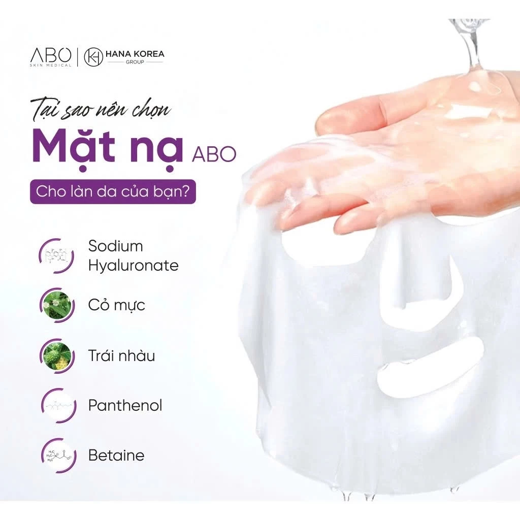 Mặt Nạ ABO Intense Repair Treatment Mask Pack Cấp Ẩm, Làm Dịu Da 25ml