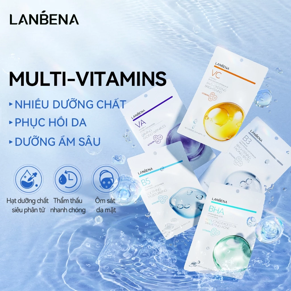 Mặt Nạ Dưỡng Da Lanbena Lotion Mask Chiết Xuất Thực Vật 25ml