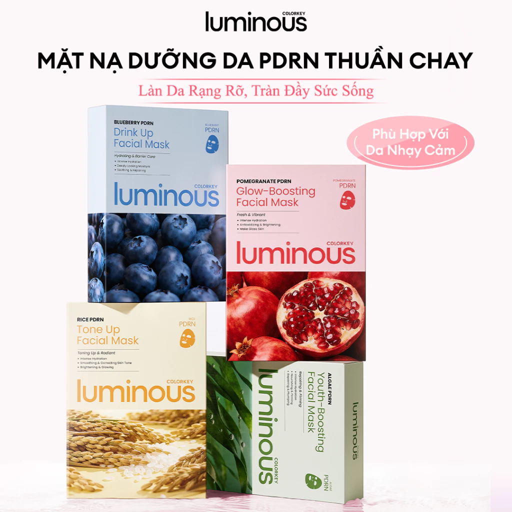 Mặt Nạ Dưỡng Da Thuần Chay Colorkey Luminous PDRN 25ml