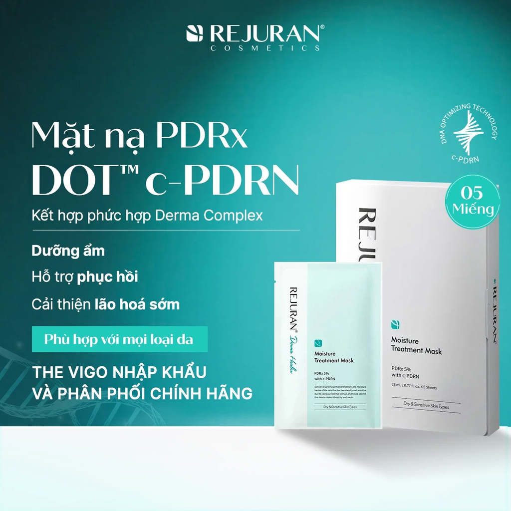 Mặt Nạ Rejuran Moisture Treatment Mask Dưỡng Ẩm Làm Dịu Da 23ml