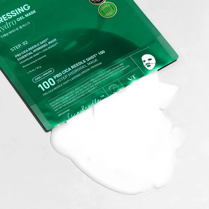 Mặt Nạ Thạch Dưỡng Da VT Cosmetics Reedle Shot 2Step 100 Hydrogel Mask 33g