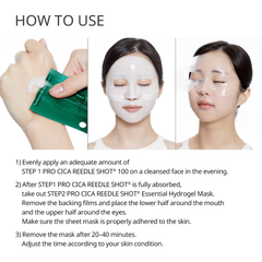 Mặt Nạ Thạch Dưỡng Da VT Cosmetics Reedle Shot 2Step 100 Hydrogel Mask 33g