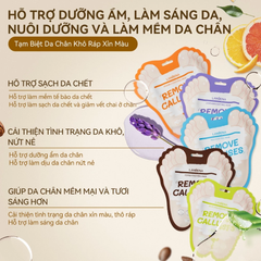 Mặt Nạ Da Chân Lanbena Foot Peel Mask Remove Calluses Làm Sạch Tế Bào Chết 40g/Đôi