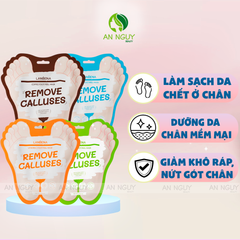 Mặt Nạ Da Chân Lanbena Foot Peel Mask Remove Calluses Làm Sạch Tế Bào Chết 40g/Đôi