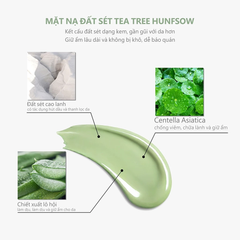 Mặt Nạ Đất Sét Trà Xanh Hunfsow Tea Tree Deep Pore Cleansing Masque Sáng Da Sạch Sâu 120g