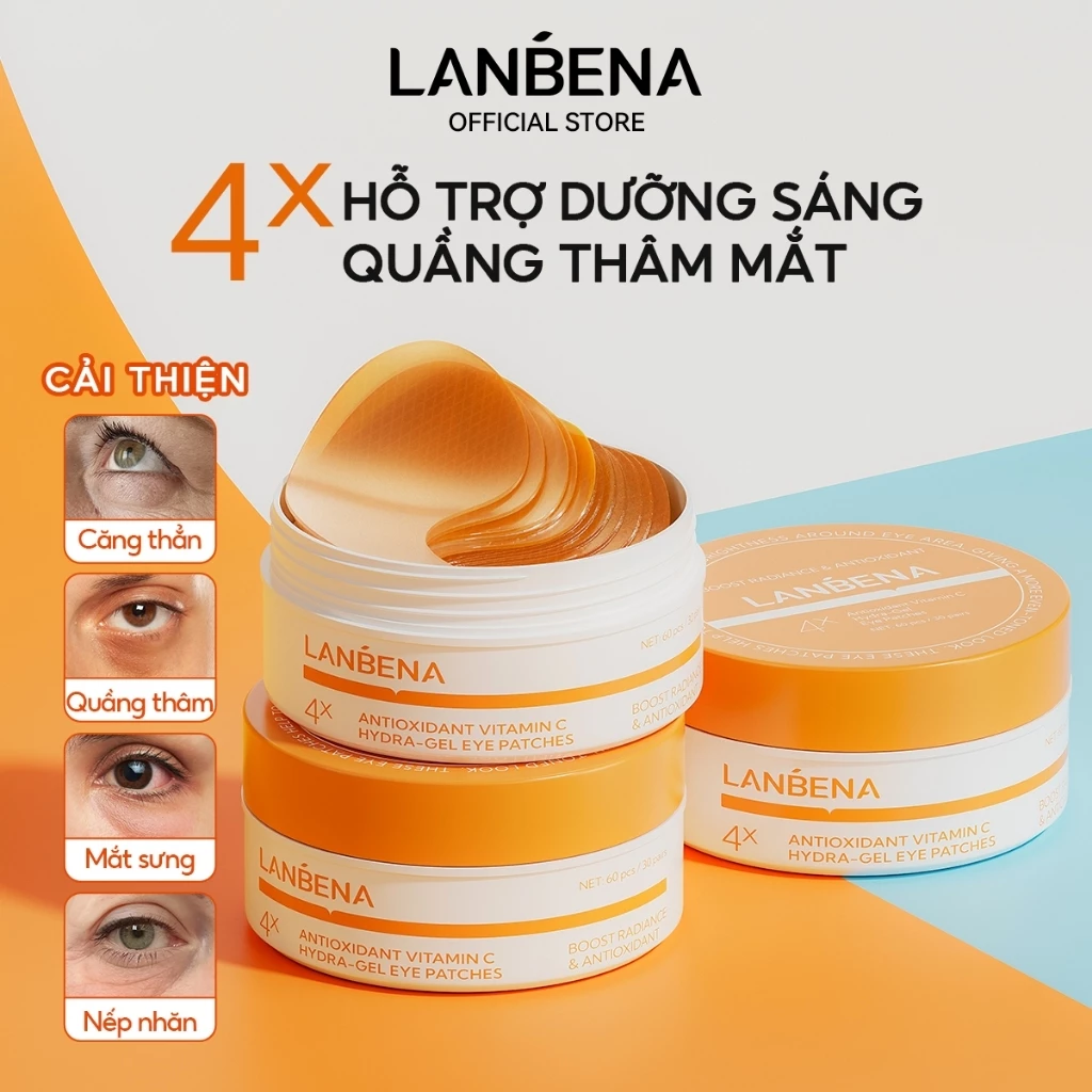 Mặt Nạ Mắt Lanbena Hydra Gel Eye Patches Giúp Giảm Quầng Thâm