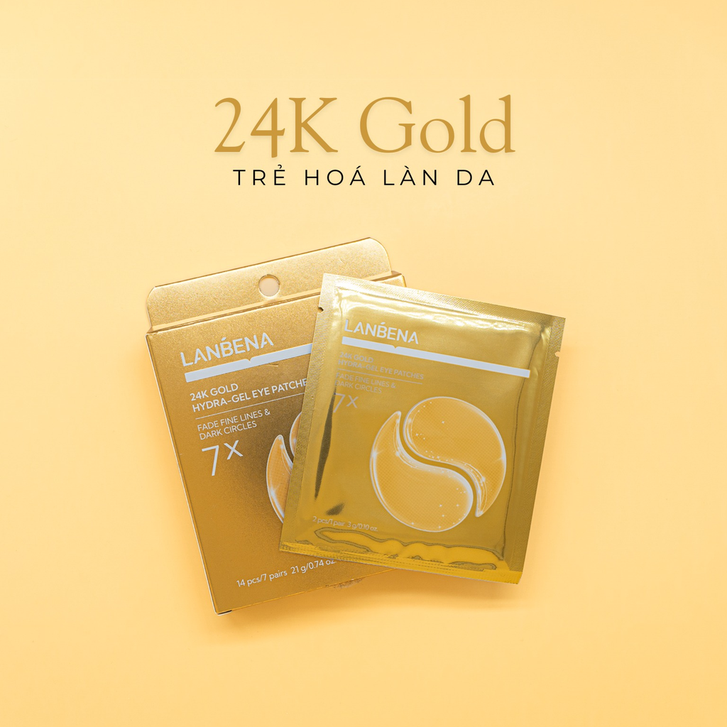 Mặt Nạ Mắt Lanbena Hydra Gel Eye Patches Giúp Giảm Quầng Thâm 14 Miếng/7 Đôi