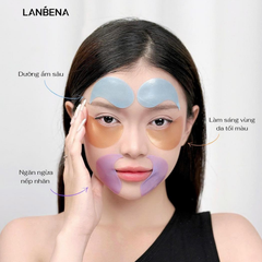 Mặt Nạ Mắt Lanbena Hydra Gel Eye Patches Giúp Giảm Quầng Thâm 14 Miếng/7 Đôi