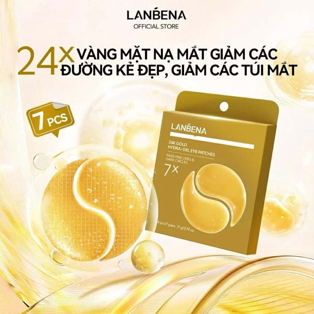 Mặt Nạ Mắt Lanbena Hydra Gel Eye Patches Giúp Giảm Quầng Thâm 14 Miếng/7 Đôi
