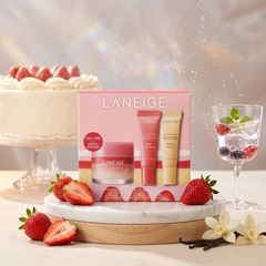 Set Mặt Nạ Ngủ Dưỡng Môi Laneige Berry Sweet Lip Trio 20g + 2 Son Dưỡng 5g