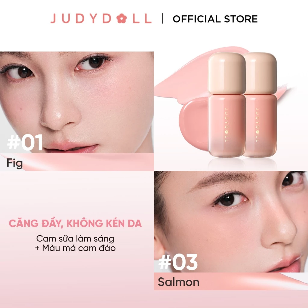 Má Hồng Kem Judydoll Soft And Smooth Blush Lotion 5g
