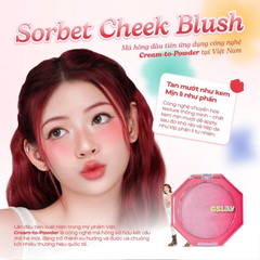 Má Hồng Kem Gslay Sorbet Cheek Blush Thuần Chay Mịn Lì Và Nhũ Dễ Tán Bền Màu 5g
