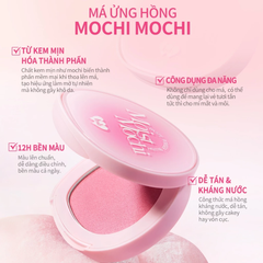 Má Hồng Barenbliss Moist Mochi Paste Powder Blush Kem Lai Phấn Dễ Tán Bền Màu 4.5g