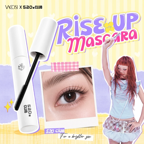 Mascara 520 CLUB Rise Up Mascara Chuốt Mi Nâng Cong & Tơi Dài Tự Nhiên 5.5g