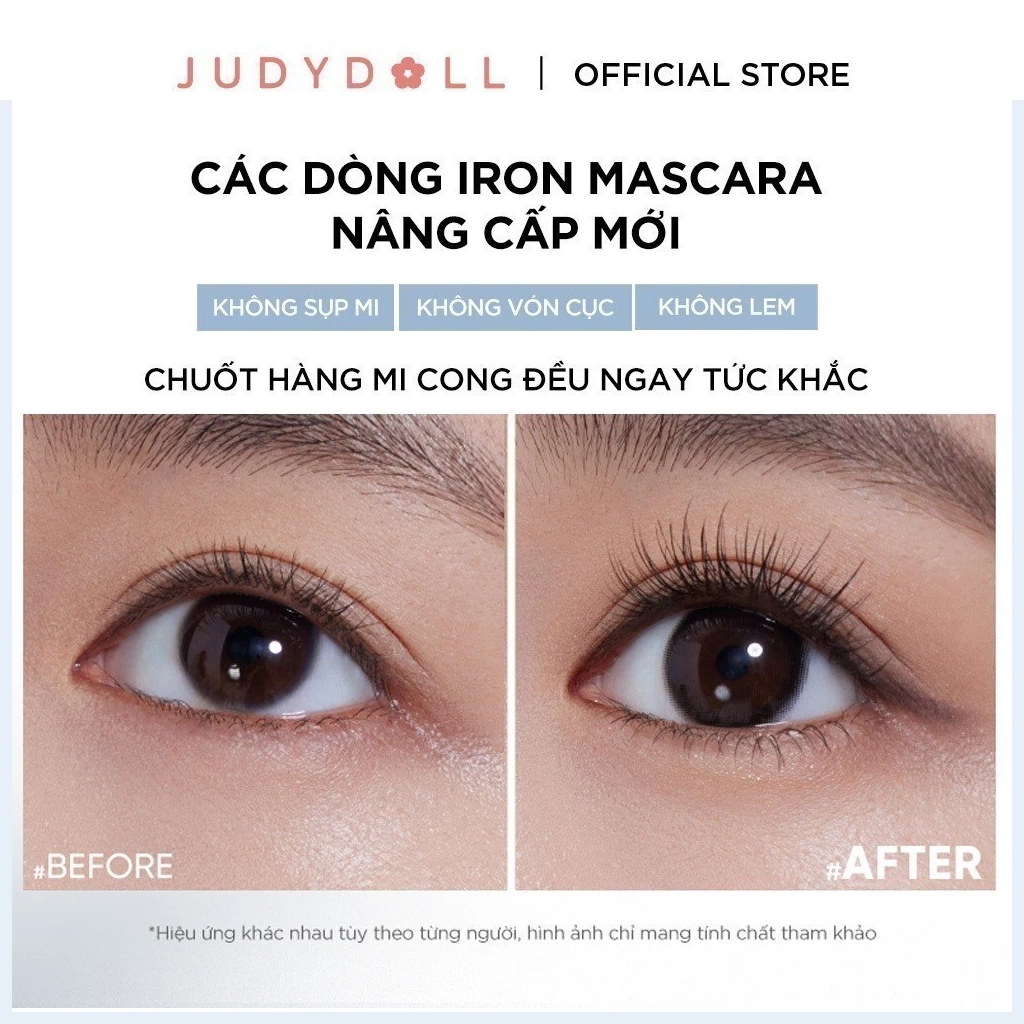 Mascara Judydoll Curling Iron Mascara Làm Cong, Dài & Tơi Mi 3g (Mẫu Mới)