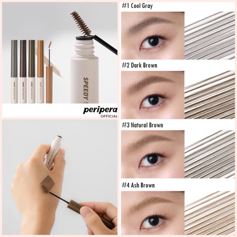Mascara Lông Mày Peripera Speedy Skinny Brow 3g