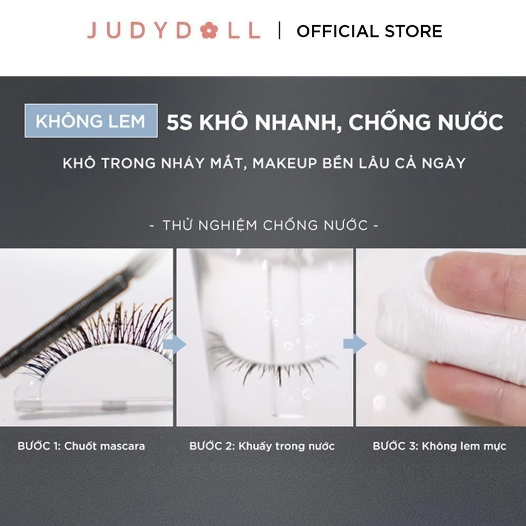 Mascara Judydoll Curling Iron Mascara Làm Cong, Dài & Tơi Mi 3g (Mẫu Mới)