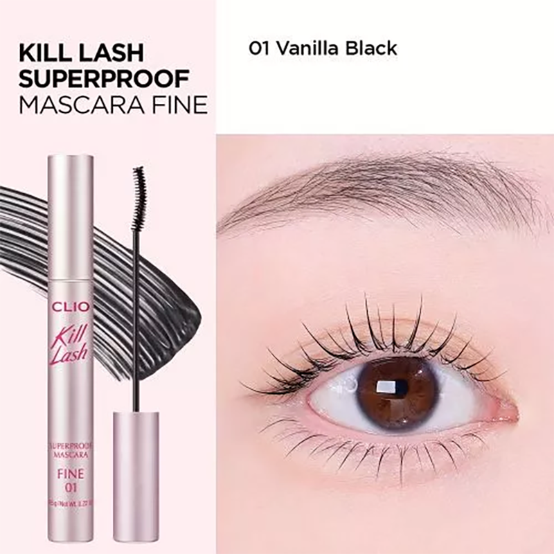 Mascara Clio Kill Lash Superproof Mascara Làm Cong Mi, Chống Trôi 7g