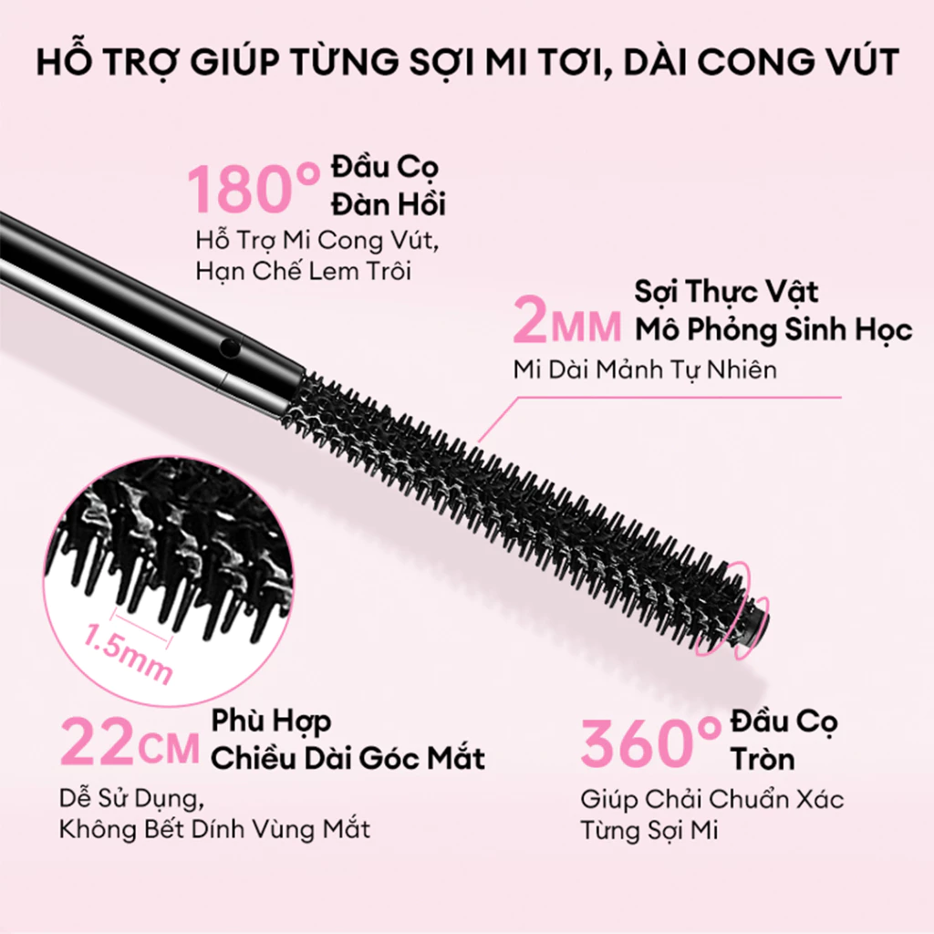 Mascara Colorkey Long&dense Mascara Làm Dài Và Dày Mi 4.5g