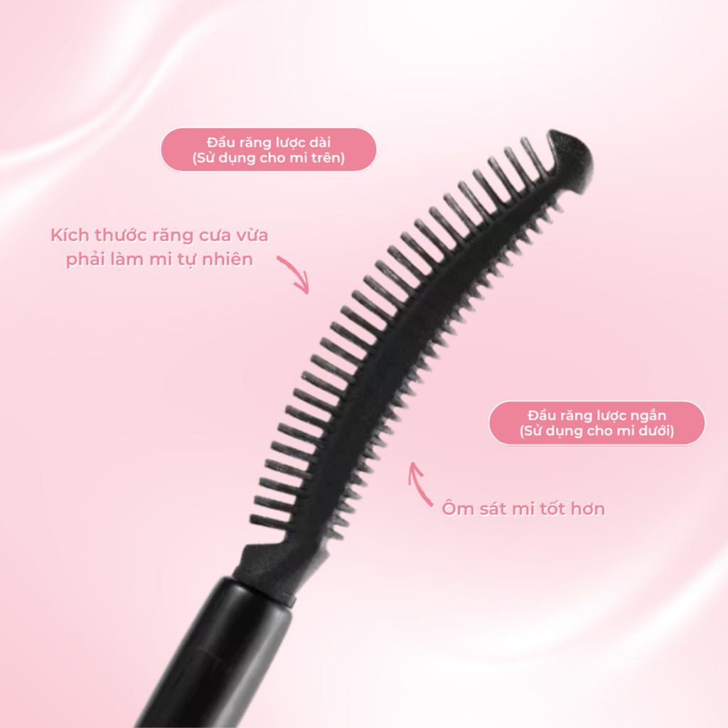 Mascara Ukiss Fireworks Plum Giúp Cong Lông Mi, Chống Thấm Nước Lâu Trôi 5g