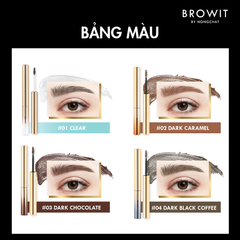 Mascara Lông Mày Browit By Nongchat Setting Eyebrow Giúp Định Hình Chân Mày 2g