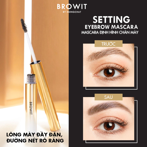 Mascara Lông Mày Browit By Nongchat Setting Eyebrow Giúp Định Hình Chân Mày 2g
