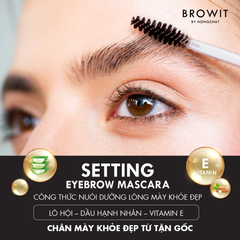 Mascara Lông Mày Browit By Nongchat Setting Eyebrow Giúp Định Hình Chân Mày 2g