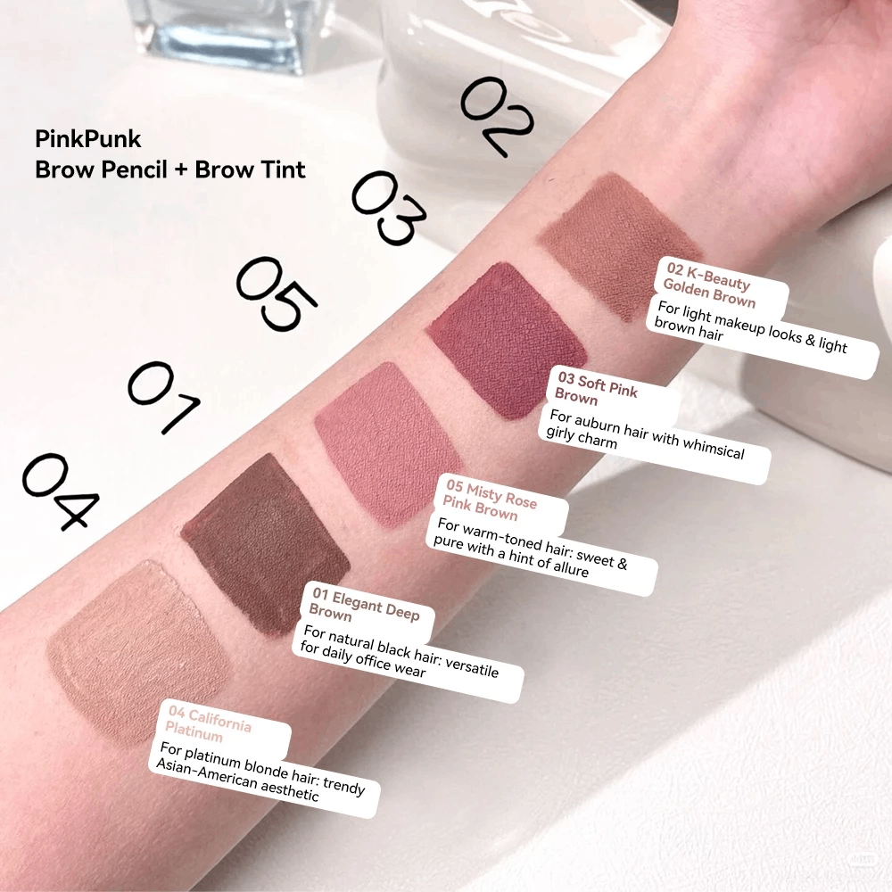 Chì Kẻ & Mascara Lông Mày Pinkpunk Freestyle Multi-Brow Pencil & Tint