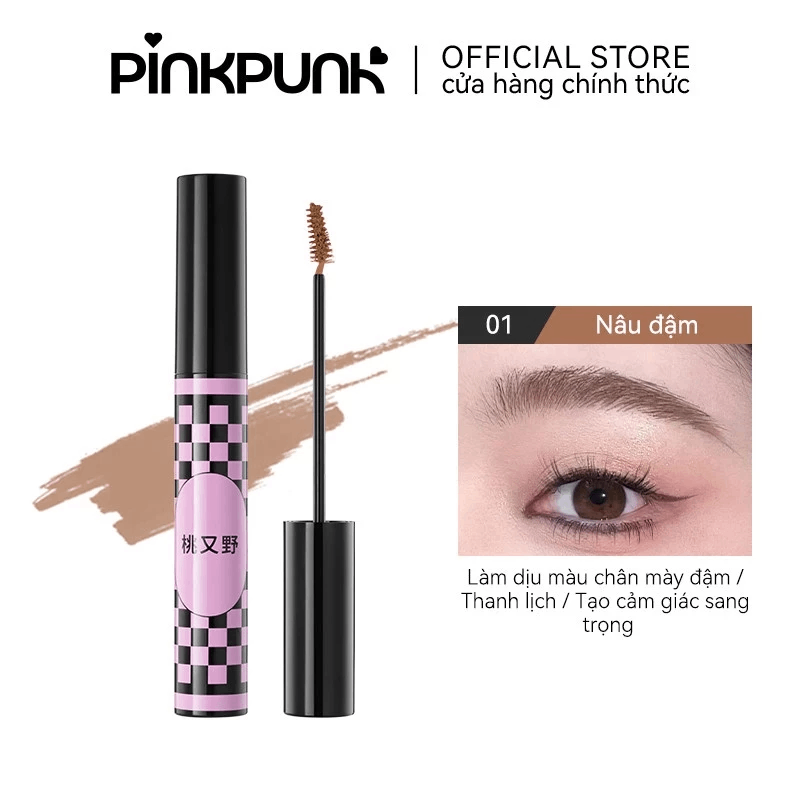 Mascara Chân Mày PinkPunk No More Brow Worries Tinted Brow Định Hình Và Đổi Màu Lông Mày 4g
