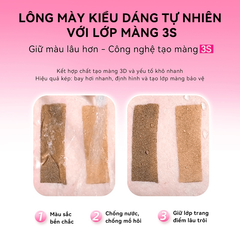 Mascara Chân Mày PinkPunk No More Brow Worries Tinted Brow Định Hình Và Đổi Màu Lông Mày 4g