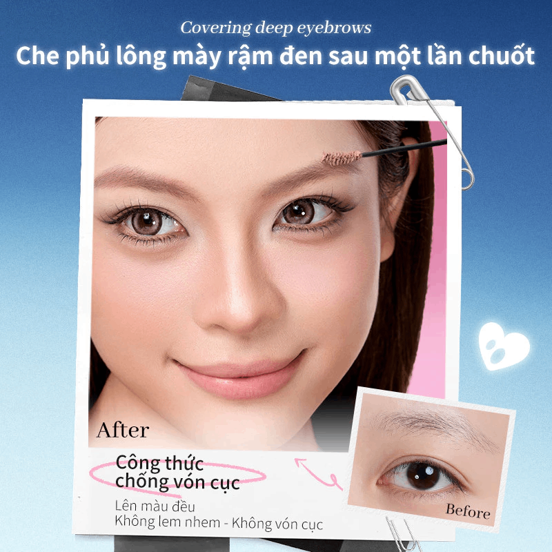 Mascara Lông Mày Rock Sweet Stereoscopic Eyebrow Shape Mịn Lì, Giữ Màu 3.5g