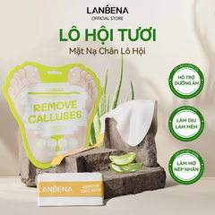 Mặt Nạ Da Chân Lanbena Foot Peel Mask Remove Calluses Làm Sạch Tế Bào Chết 40g/Đôi
