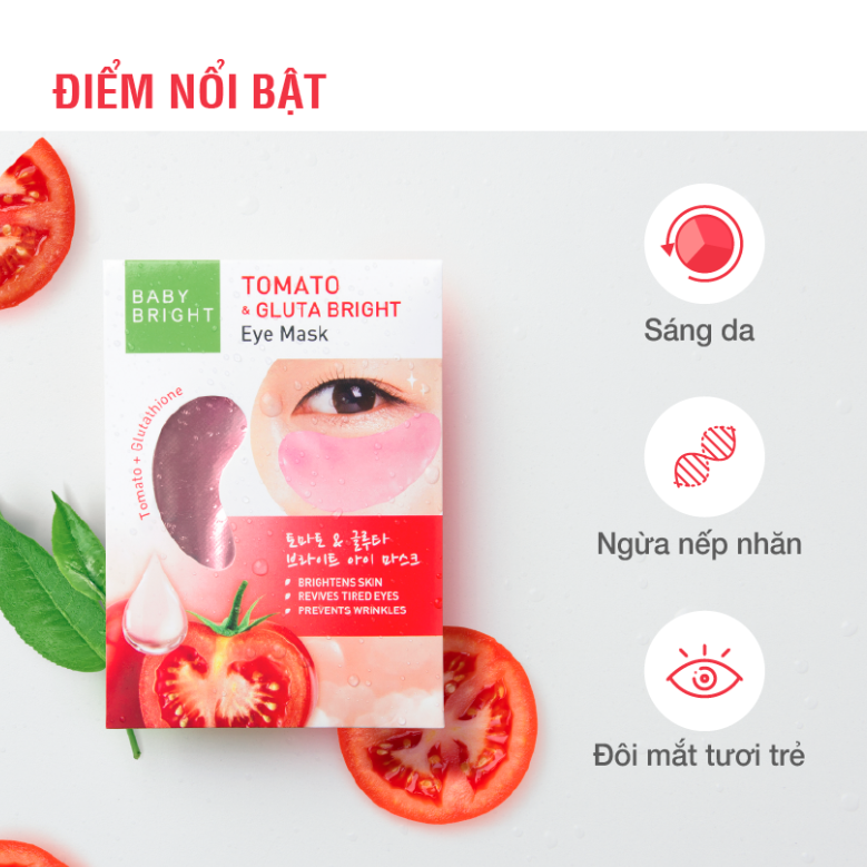 Mặt Nạ Mắt Baby Bright Eye Mask 2 Miếng/ 1 Đôi