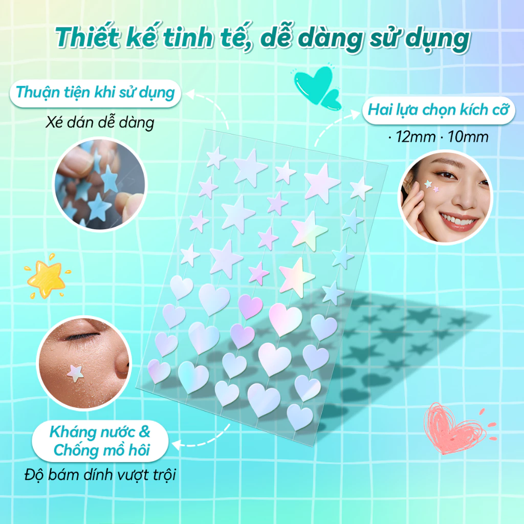 Miếng Dán Mụn Lanbena Invisible Acne Pimple Patch Hỗ Trợ Giảm Mụn, Làm Dịu Da