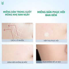 Miếng Dán Mụn Focalskin Acne Pimple Patch Day Night 60 Miếng