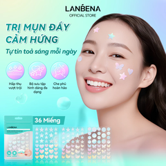 Miếng Dán Mụn Lanbena Invisible Acne Pimple Patch Hỗ Trợ Giảm Mụn, Làm Dịu Da