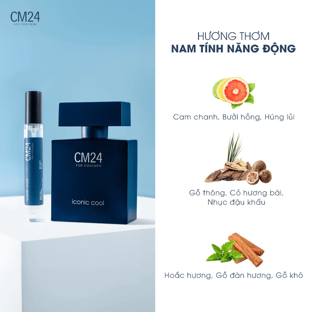 Nước Hoa Nam CM24 For Coolmen Eau De Parfum 9ml