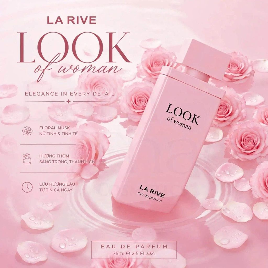 Nước Hoa Nữ La Rive Look Of Woman Eau De Parfum 75ml