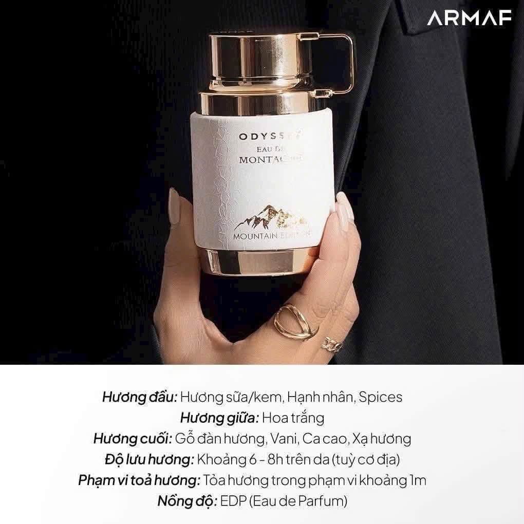 Nước Hoa Armaf Unisex Odyssey Eau De Montagne EDP Spray 100ml